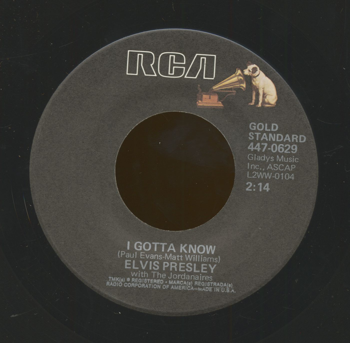 Elvis Presley 7inch: Are You Lonesome Tonight - I Gotta Know (7inch ...