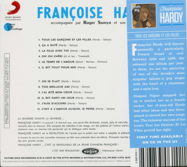 Tous Les Garçons Et Les Filles (CD)