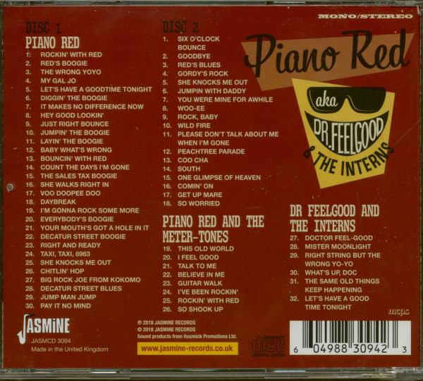 Piano Red aka Dr. Feelgood & The Interns - Rockin’ With Red - Singles (2-CD)