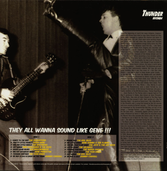 Gene Vincent In France - Garrett McLean (Book & 12inch Vinyl LP, 33rpm)