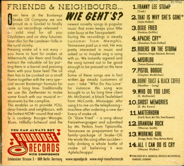 Dr. Bontempi's Snake Oil Company (CD)