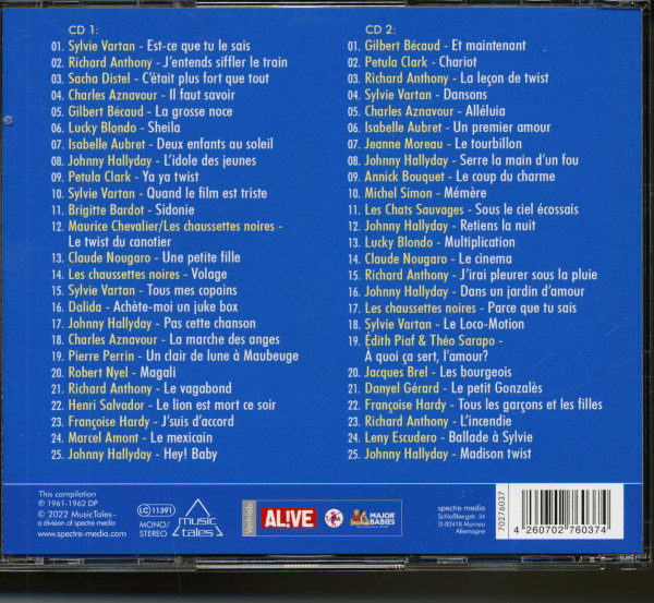 Les Chansons De L'Annee 1962 (2-CD)