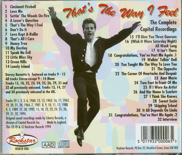That's The Way I Feel (CD)