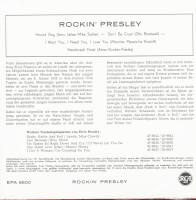Aperçu: Rockin' Presley (Limited Edition) (Cream Vinyl) (7inch, EP, 45rpm) Aperçu: Rockin' Presley (Limited Edition) (Cream Vinyl) (7inch, EP, 45rpm)