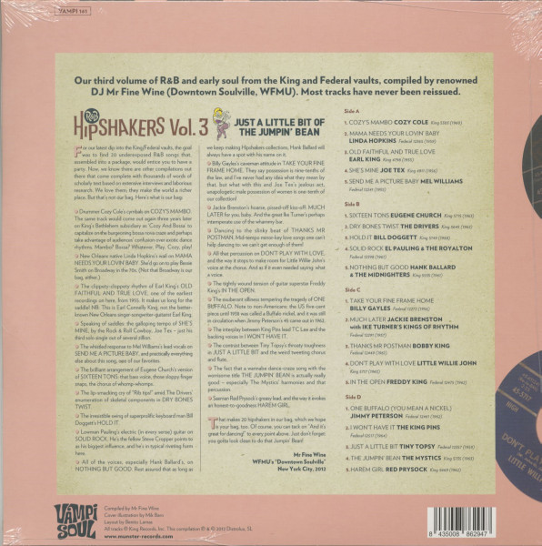 R&B Hipshakers Vol.3 - Just A Little Bit Of The Jumpin' Bean (2-LP)