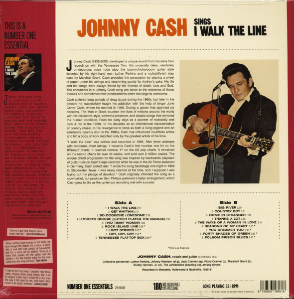 Johnny Cash Sings I Walk The Line (LP, 180g Vinyl)