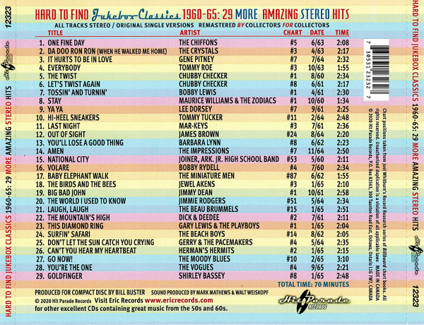 1960-65 - 29 More Amazing Stereo Hits (CD)