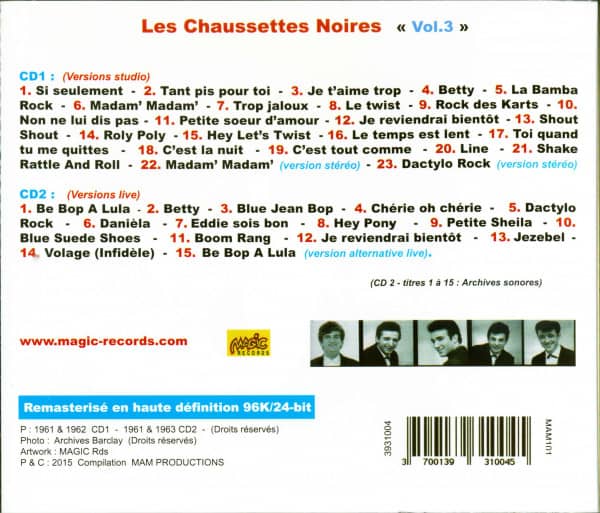 Les Chaussettes Noires Vol.3 (2-CD)