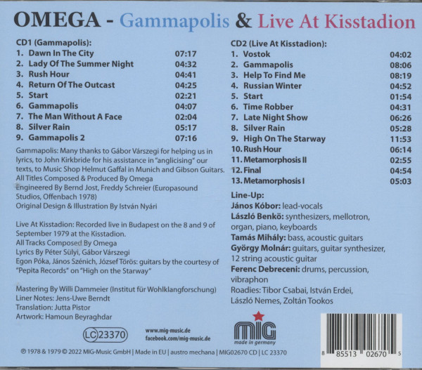 Gammapolis & Live At Kisstadion (2-CD)