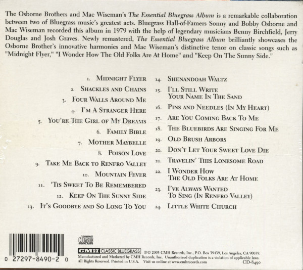 The Essential Bluegrass Album (CD)