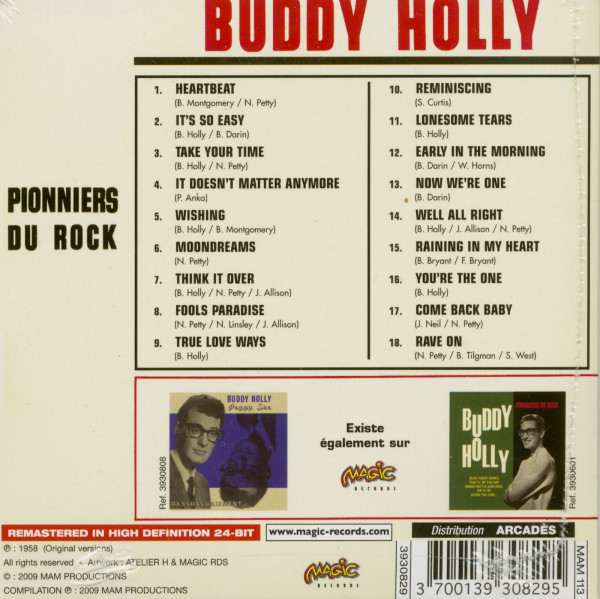 Holly, Buddy Pionniers Du Rock Series