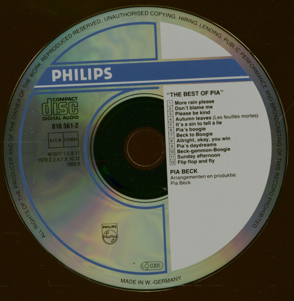 The Best Of Pia Beck (CD)