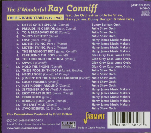 Big Band Years 1939-1947 (CD)