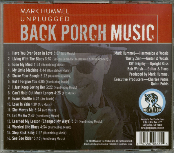 Unplugged - Back Porch Music (CD)