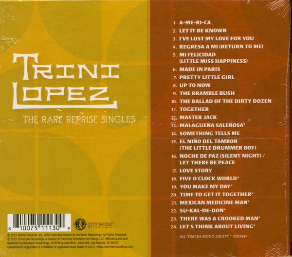 The Rare Reprise Singles (CD)