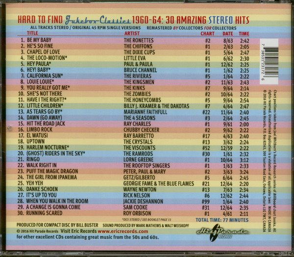 1960-1964 - 30 Amazing Stereo Hits (CD)