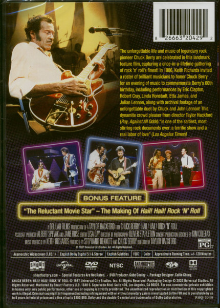 Hail! Hail! Rock'n'Roll (DVD, NTSC, Code 1)