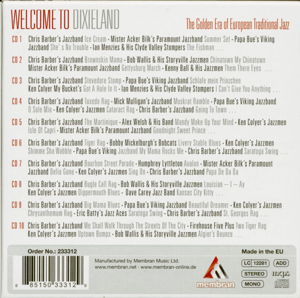 Welcome To Dixieland (10-CD)