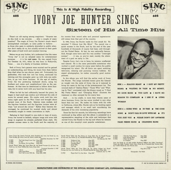 Sings Sixteen Of His All Time Hits (LP)