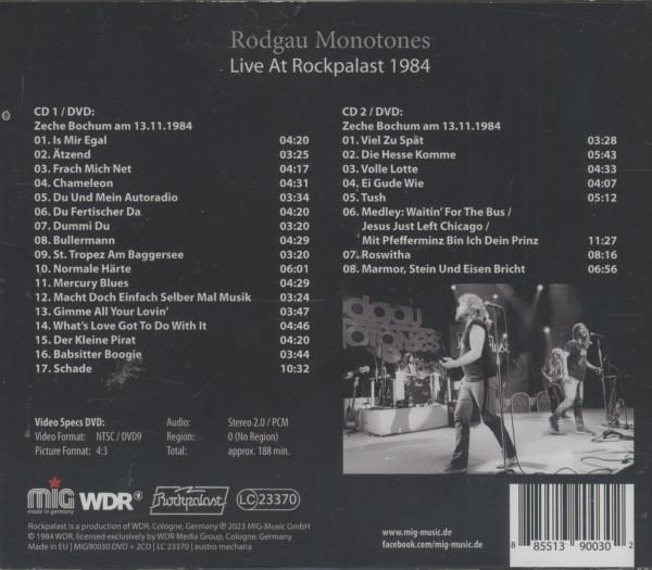 Live At Rockpalast 1984 (2-CD & 1-DVD)