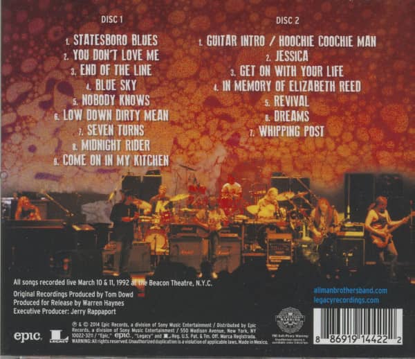 Play All Night - Live At The Beacon Theatre 1992 (2-CD)