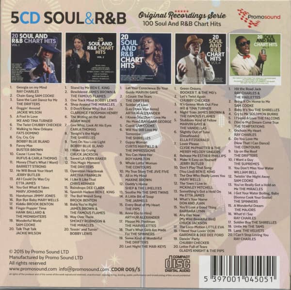 Soul and R&B - 100 Hits From The 60's (5-CD Box)