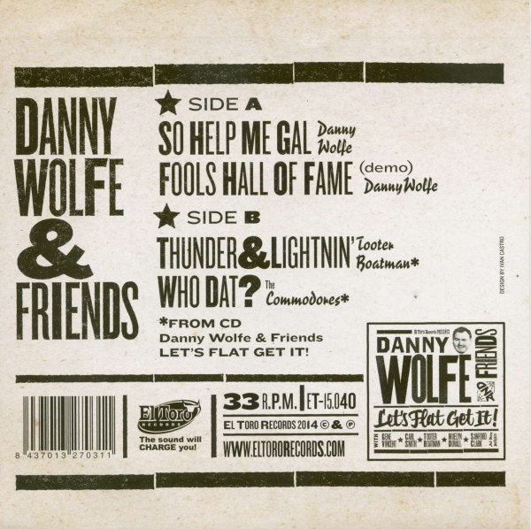 Danny Wolfe & Friends (33rpm, EP, PS, SC)