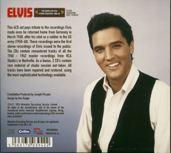 The Complete RCA Studio Masters 1960-62 (4-CD)