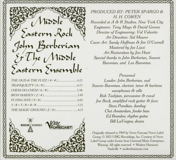 Middle Eastern Rock (CD)