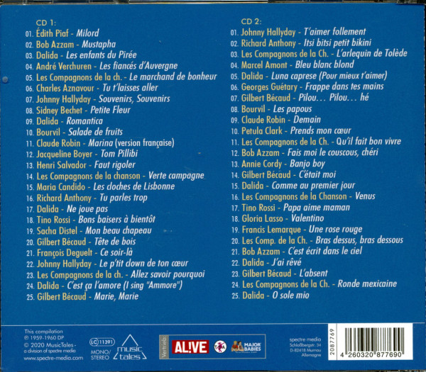 Les Chansons De L’Année 1960 (2-CD)