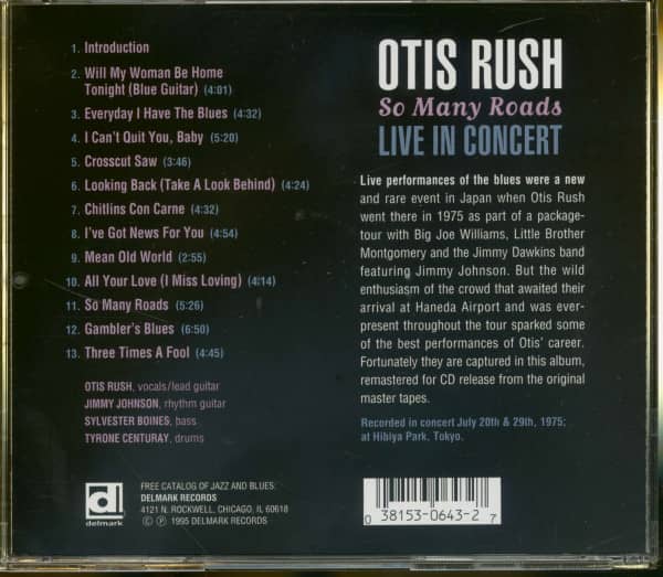 So Many Roads - Live In Concert (CD)