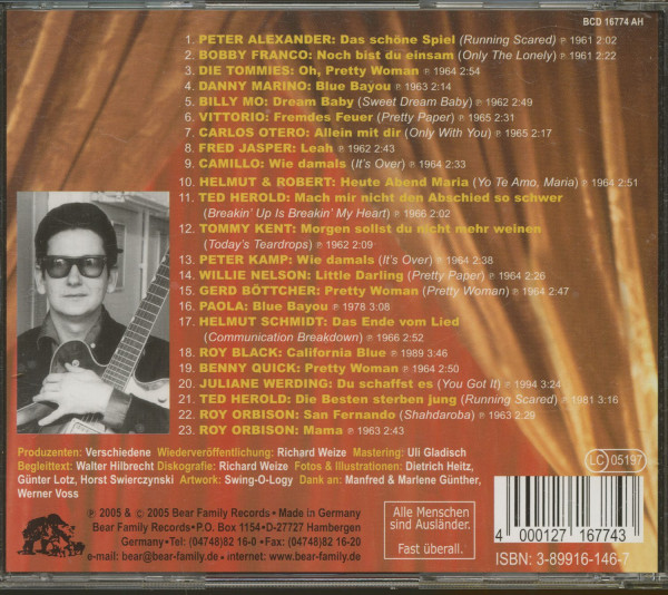 Die Besten sterben jung - Roy Orbison Songs auf deutsch (CD)