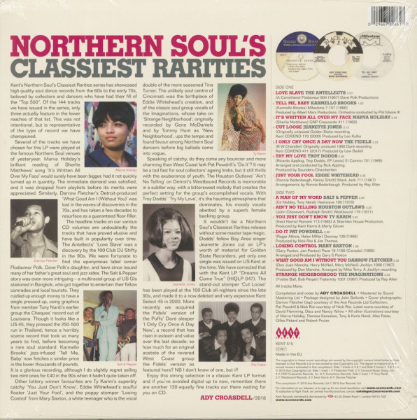 Northern Soul's Classiest Rarities (LP)