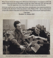 Aperçu: Dear Jean - Artists Celebrate Jean Ritchie (2-CD) Aperçu: Dear Jean - Artists Celebrate Jean Ritchie (2-CD)