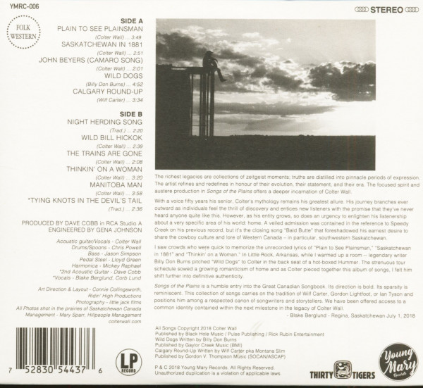 Songs Of The Plains (CD)