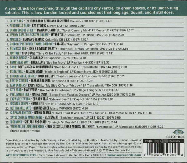 Bob Stanley Presents London A To Z 1962 - 1973 (CD)