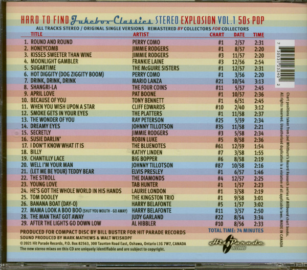 Vol.1 - 50s Pop (CD)