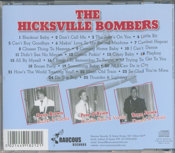 The Hicksville Bombers (CD)