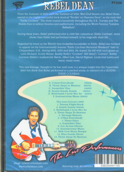 The Lost Performances - The Eddie Cochran Festival 2003 (DVD)