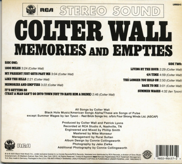 Memories And Empties (CD)