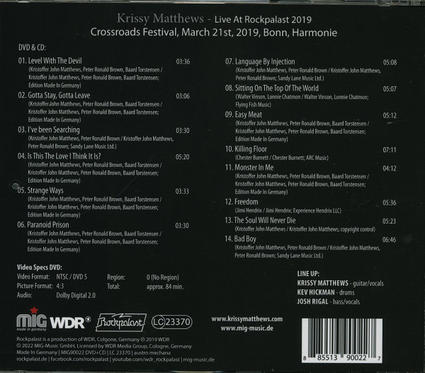 Live At Rockpalast 2019 (CD + DVD)