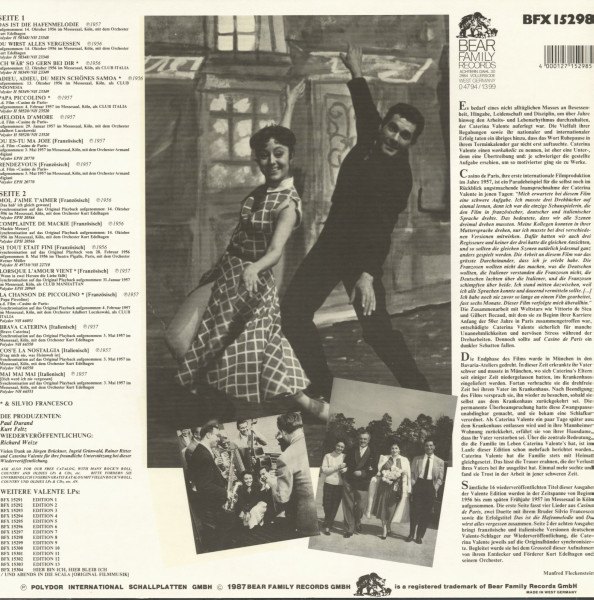 Melodia D'Amore - Caterian Valente Edition 8 (LP)