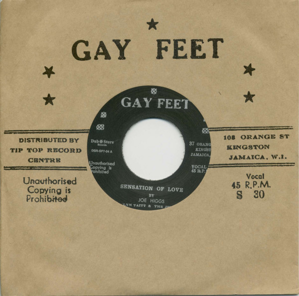 Joe Higgs, Sensation Of Love / The Valentines, Sock It To Me (7inch, 45rpm, BC, CS) Joe Higgs, Sensation Of Love / The Valentines, Sock It To Me (7inch, 45rpm, BC, CS)
