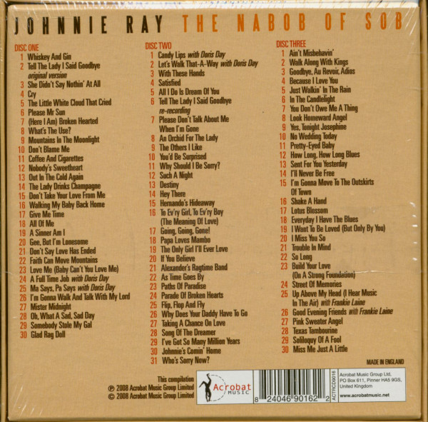 The Nabob Of Sob - The Very Best Of Johnnie Ray 1951-1957 (3-CD)