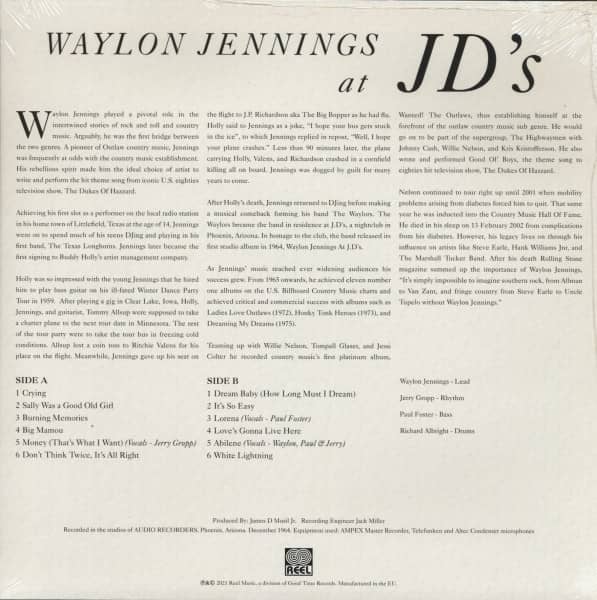 JD's (LP, 180g colored Vinyl)