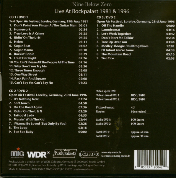 Live At Rockpalast 1981 & 1996 (3-CD + 2-DVD Box)