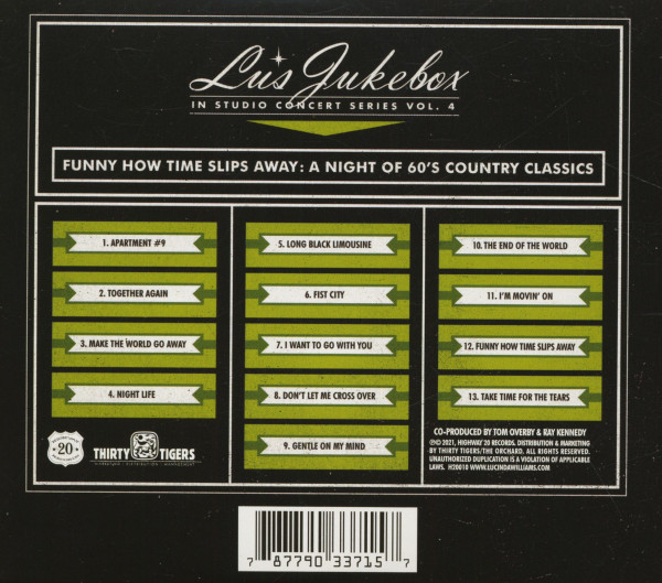 Lu's Jukebox Vol. 4 - Funny How Time Slips Away - A Night Of 60's Country Classics (CD)