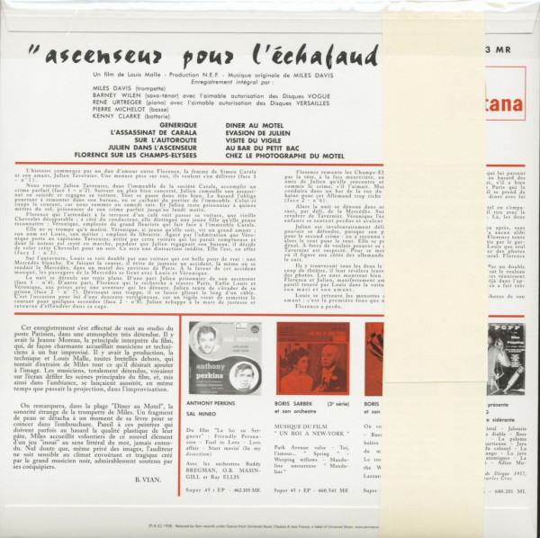 Ascenseur Pour L'Échafaud (LP, 10inch Vinyl, Ltd.)