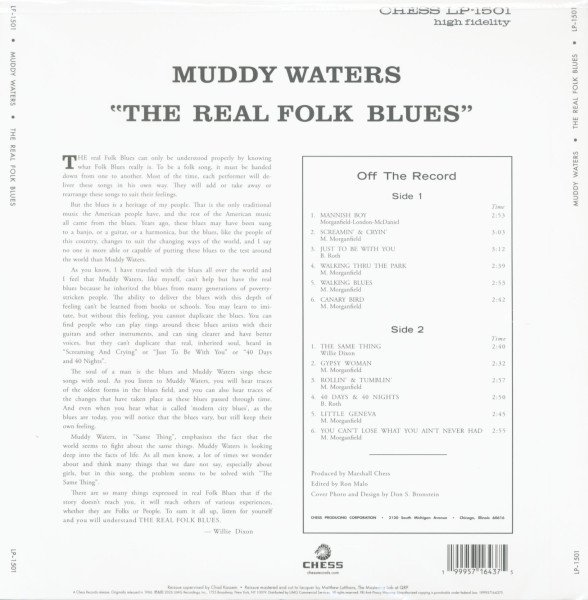 The Real Folk Blues (LP, 180g Vinyl)