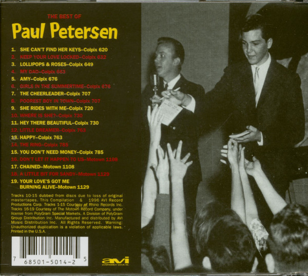 The Best Of Paul Petersen (CD)